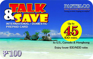  PANTELCO Talk & Save International / Domestic Prepaid Card